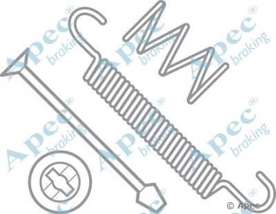 APEC BRAKING kit969 -  Комплектующие, тормозная колодка